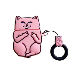 Funny Cat Middle Finger Case