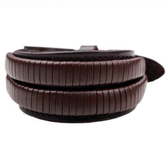 Multilayer Braided Leather Bracelet for Men