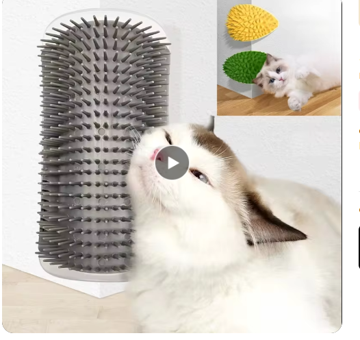 Corner Cat Scratcher Massage Brush